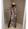 Women's Set 2024 Spring/Summer New Shirt Retro Print Fashion Casual Women's Two Piece Set