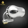 CHASTE BIRD Male Luxury Chastity Device Stainless Steel Cock Penis Cage with Titanium Plug PA Magic Lock Sex Toy BDSM A294 240102