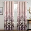 Vorhang Elegant Boho Barock Paisley Luxus 2 Stück dünne Vorhänge für Wohnzimmer Schlafzimmer Fenster Vorhänge Home Decor