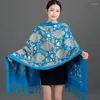 Schals Kaschmir Mischung Pashmina Sticken Blume Schal Wraps Mujer Bufanda Schal Echarpes Poncho Cape Herbst Winter Dicke Warme