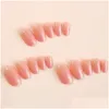 False Nails Wearable Manicure Almond Fake Detachable Sharp Head Fl Er Nail Long Length Tips Women Drop Delivery Health Beauty Art Salo Otvnz