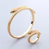 Dames 18K vergulde slang zilveren armbanden voor vrouwen dochter en moeder set ring tennis Mode unisex sieraden ontwerper sieraden feest Verrassing cadeau vriendin