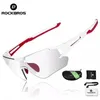 Solglasögon Rockbros Cycling Glasses Women Photochromic Sport Bicycle Polarised Solglasögon MTB Bike vandringsglasögonglasögon