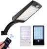 48 LED lumière solaire double blanc extérieur étanche lampe LED éclairage de sécurité appliques murales avec poteau de montage pour grange porche garage2124215