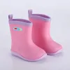 Bottes de pluie enfants garçons bottes en caoutchouc antidérapantes filles en bas âge chaussures d'eau imperméables bottes de pluie chaudes pour enfants quatre saisons amovibles 240102