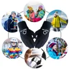 Kids Winter Warm Bike Sport Gloves Outdoor Cycling Motorcycle Windproof Snow Cycling Full Finger Boy Girl Drop 240102