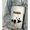 Custodia per borsa da trasporto per laptop Ins Panda carina 10 11 12 13 14 Cover da 15 pollici Air M2 13.6 Ipad Pro 14 12.9 9.7 Custodia per tablet 231229