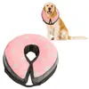 Collares para perros Collar de cono para mascotas Inflable protector de felpa corta después de la recuperación para perros y gatos