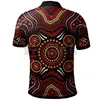 Heren Polo's 2024 Zomer Shirts Dames Voor Mannen Gepersonaliseerde Naam Aboriginal Hagedis Met Dot 3D Gedrukt Korte Mouw T tops Camisas