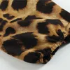 Sıradan elbiseler moda leopar 3d baskı seksi uzunluk kadın ince fit vintage parti elbise uzun kollu kadın resmi fırsat