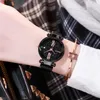 Wristwatches Tiktok Watches The Same Rome Star Face Milan Iron Watchband Quartz Movement Lazy Fashion