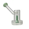 NMH-14 Mini narghilè in vetro Bong Recycler per fumatori Pipa ad acqua Dab Rig Altezza 15 cm con giunto 14 mm