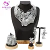 Jewelry Set Dubai 18k Gold Plated Jewelry Set For Women Wedding Banquet Party Adorn Gift 240102