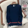 Pulls pour hommes Pull de luxe imprimé Pull à col rond Lettre épaissie à manches longues Tricots Automne / Hiver Chaud Tendance de la mode MenClothing