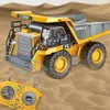 RC Auto Kinderspielzeug Fernbedienung Kinder Geschenkset für Jungen Bagger Muldenkipper Bulldozer 24G Elektrotechnikfahrzeug 231229