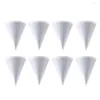 Disposable Cups Straws 500 Pcs Paper Party Supplies Ice Cream Water Cooler White Office
