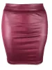 サマーボディコンPUミニスカート女性フェイクレザーソリッドブラックパッケージヒップレギュラーウエストオフィスレディスカートセクシーなファルダスミュージャーモーダ