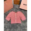 Women's Knits & Tees Mm Home 24 Early Autumn Love Button Decoration Fashion Versatile Knitted Cardigan Slim Fit Short Style
