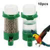 Andra fågelförsörjningar 10 datorer Pet Drinker Feeder Water CLIP för AVIARY Budgie Lovebird Equipment Drick vattenflaska