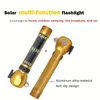 Solar Car Multi-function Flashlight Emergency Light With Power Bank Compass Safety Hammer Rope Cutter Magnet Mosquito Repellent Lamp For Outdoor Camping Hiking