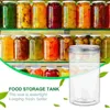 Storage Bottles Transparent Food Jar Home Accessories Rice Coffee Canisters The Pet