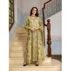 Ethnische Kleidung Wunderschöne Party-Abendkleider für Frauen Dubai Muslim Vintage Pailletten Goldfaden Stickerei Abaya Marokkanischer Kaftan Ramadan