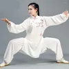 Roupas étnicas Tai Chi Wushu Uniformes de Alta Qualidade Artes Marciais Wing Chun Terno Pintura Casual Trajes Tradicionais Chineses 12486