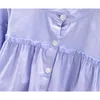 Kleidung Sets Mädchen Modische Herbst Anzug 2024 Koreanische Mode kinder Tragen Mädchen Baby Hemd Jeans Zwei Stück Set