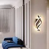 Wall Lamp European Minimalist Lamps Creative Aluminium Art Lights Bedroom Living Room Restaurang Lightings Stairway Corridor Fixtures