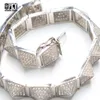 Fabrikspris Nyaste 14K 18K Gold Plated Hip Hop Jewelry Cuban Luxury Link Zirconia Diamond Armband för män Kvinnor