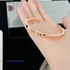 Topkwaliteit luxe ontwerpers armband autobanden dames bedel klassiek schroefpatroon één armband 925 puur verzilverd 18K met originele doos