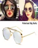 2021 Moda Big Bully Estilo Aviación Gafas De Sol De Metal Para Mujeres Diseño De Marca De Lado Grueso Gafas De Sol Gafas De Sol Unisex 16498504549