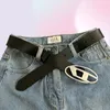 Belts Half Moon Belt Vintage Oval Metal Snap Fashion Luxury Adjustable Jean Decorative Belts Punk PU Leather Designer Belt 2006899