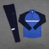 Fleece Mens Tracksuits Half Zip Up Two-Piece Designer Tech Sportswear Casual Fashion Quick Torkd Suit Träning Jogger tjock billig