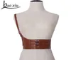 2019 Women039s Cintura larga in pelle elastica Cintura corsetto casual Spalline Decorazione Cintura in vita Abito da ragazza Bretelle Q06245494886