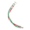 Braccialetti con ciondoli 6X Bracciale gioielli Bandiera italiana Bracciale rigido in lega di pelle per uomo Donna Verde Bianco Rosso (Larghezza 14 Mm Lunghezza 20 Cm)