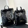 Sac à dos de luxe pour femmes 2 tailles 22 cc capacité sac d'école design sac à main fourre-tout sac à dos lisse pochette en cuir véritable portefeuille pour hommes sac à cosmétiques sacs à cosmétiques