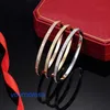 Hoge kwaliteit autobanden 18k gouden vakantiecadeau armband sieraden Mantian Star twee rijen diamant drie met micro ingelegd titanium staal met originele doos