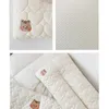 Ins coreano bambino bambini cuscino orso ricamo morbidi cuscini lavabili per il comfort del sonno set di biancheria da letto 240102