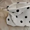 Cosmetic Bags Portable Aesthetic Makeup Bag Cute Organizer Pouch Large Capacity Polka Dot Purse Handbag Storage Vintage Soft Corduroy