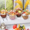 Dekorativa blommor Simulering Glassdessert Milk Tea Shop Cup Fake Fruit Drink Display Decoration Model