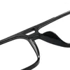 サングラスフレーム光学処方眼鏡フレームファッションレトロパイロットダブルブリッジグラスTR90ウルトラライトアイウェアビッグサイズマン