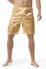 Men's Shorts 2024 Summer Solid Silk Pajamas Casual Versatile Loose Large Beachwear