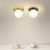 Lâmpada de parede escada lâmpadas teto nordic personalidade corredor e27 bola vidro luz casa decoração interior iluminação