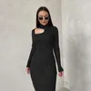 Örme Uzun Etek Sonbahar/Kış 2023 Zarif Piliz A-line Midi Elbise Kadınlar V yaka Sıradan Kadın Şeridi Maxi Robe LS21431PF 240102