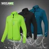 WOSAWE Women Windproof Water Repellent Reflective Cycling Jacket Bicycle Long Sleeve Windbreaker Sleeveless Vest Bike Coat240102