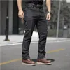 City Commute Denim Pants Men Wear-resistant Tactical Elasticity Trousers Men Casual Multi-Pockets Joggers Mens Jeans Size S-2XL 240102