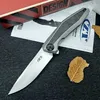 ZT0470チタン合金ハンドル戦術ポケットナイフD2スチールブレードキャンプハンティングEDC折りたたみナイフ