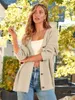 Cardigan de malha feminina 2024 frente aberta botão oversized leve suéteres com decote em v solto cardigans malha outwear 006