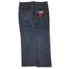 Jeans da donna Y2K Moda Americana Baggy Modello oversize stampato Vita alta Pantaloni a gamba larga Harajuku Pantaloni casual da donna Streetwear